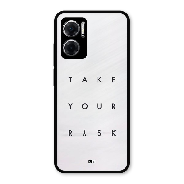 Take Your Risk Metal Back Case for Redmi 11 Prime 5G