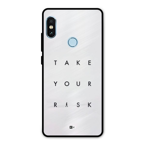 Take Your Risk Metal Back Case for Redmi Note 5 Pro