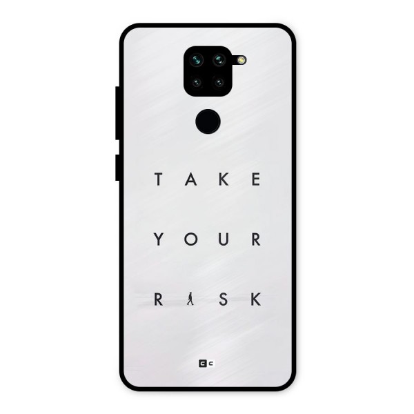 Take Your Risk Metal Back Case for Redmi Note 9