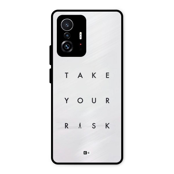 Take Your Risk Metal Back Case for Xiaomi 11T Pro
