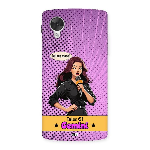 Tales Of Gemini Back Case for Google Nexus 5
