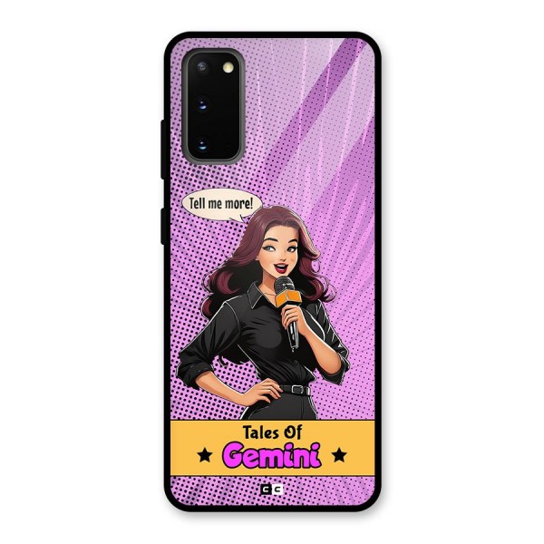 Tales Of Gemini Glass Back Case for Galaxy S20