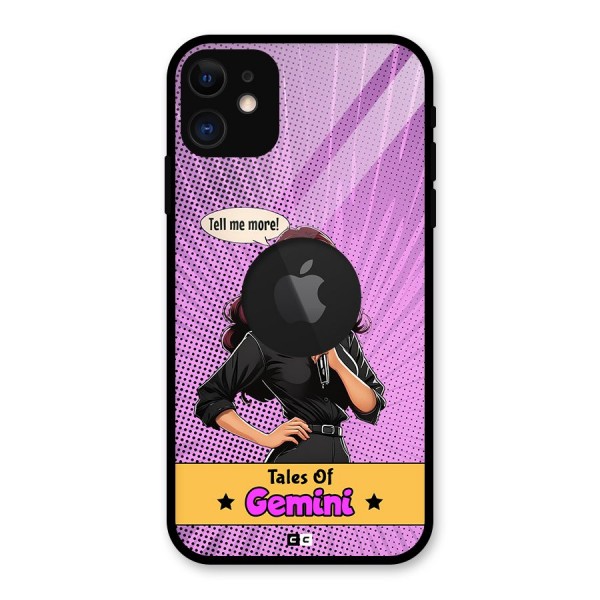 Tales Of Gemini Glass Back Case for iPhone 11 Logo Cut