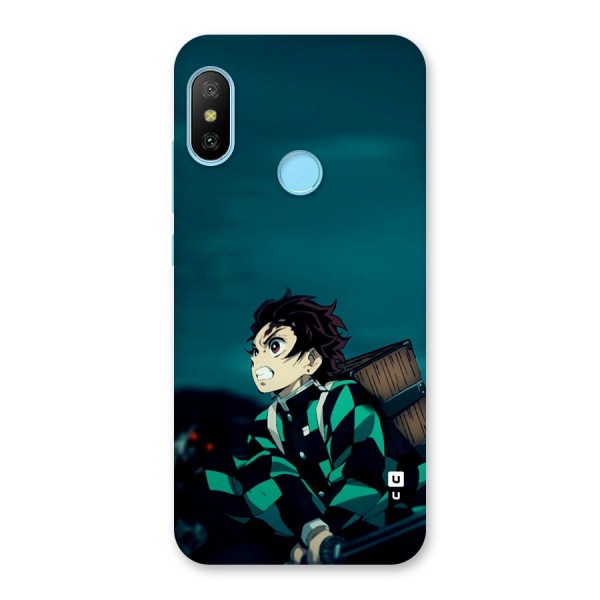 Tanjiro demon slayer Back Case for Redmi 6 Pro
