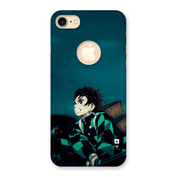 Tanjiro demon slayer Back Case for iPhone 7 Logo Cut