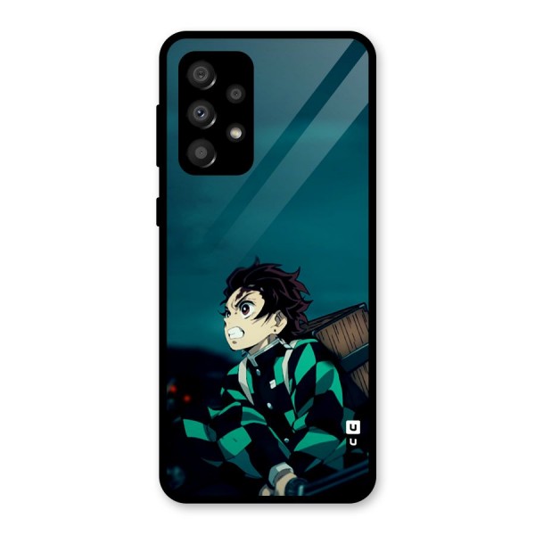 Tanjiro demon slayer Glass Back Case for Galaxy A32