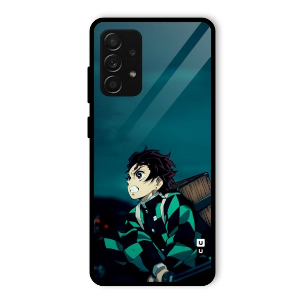 Tanjiro demon slayer Glass Back Case for Galaxy A53 5G