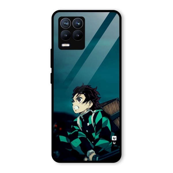 Tanjiro demon slayer Glass Back Case for Realme 8 Pro