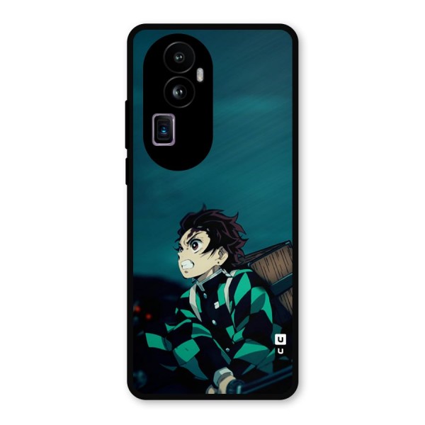 Tanjiro demon slayer Metal Back Case for Oppo Reno10 Pro Plus