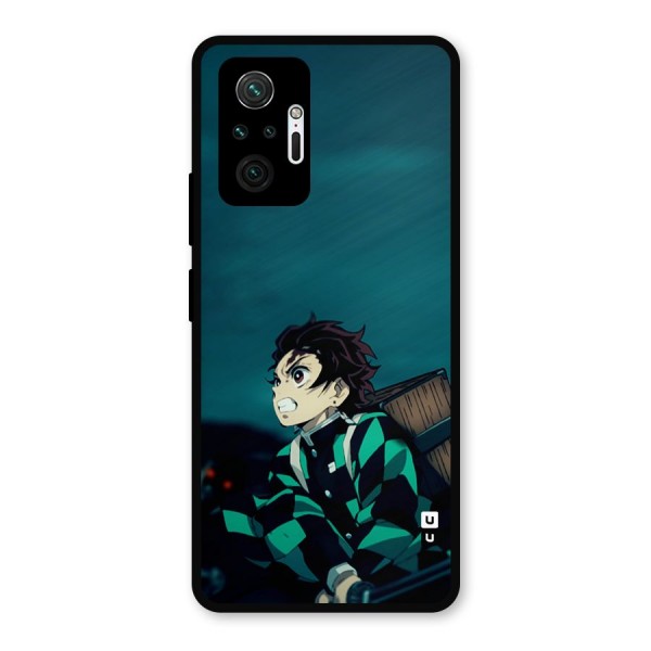 Tanjiro demon slayer Metal Back Case for Redmi Note 10 Pro Max