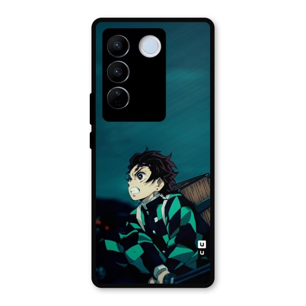 Tanjiro demon slayer Metal Back Case for Vivo V27