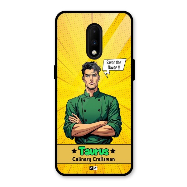 Taurus Craft Glass Back Case for OnePlus 7