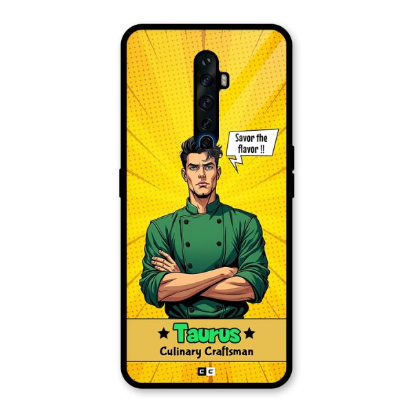 Taurus Craft Glass Back Case for Oppo Reno2 F