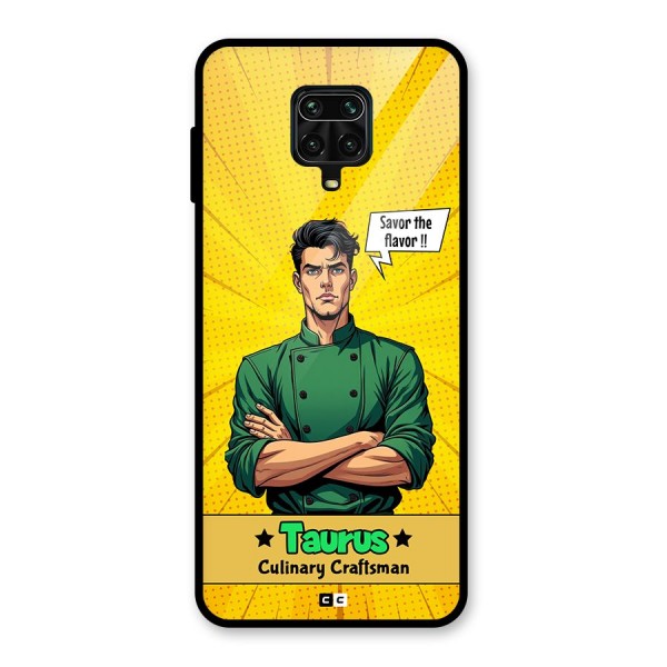 Taurus Craft Glass Back Case for Redmi Note 9 Pro Max
