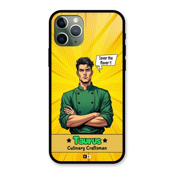 Taurus Craft Glass Back Case for iPhone 11 Pro