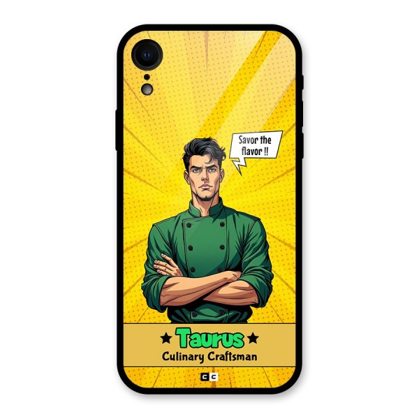 Taurus Craft Glass Back Case for iPhone XR
