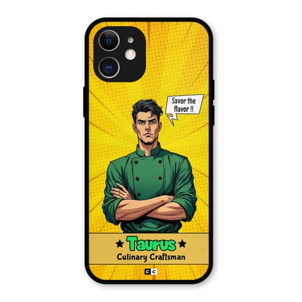 Taurus Craft Metal Back Case for iPhone 12