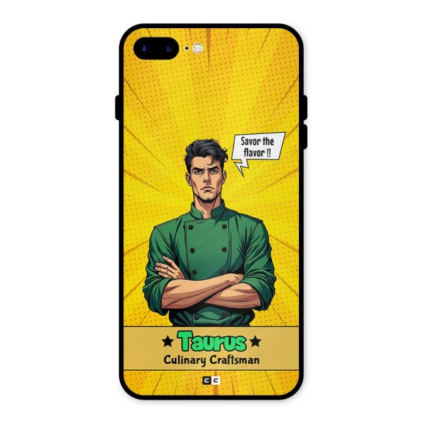 Taurus Craft Metal Back Case for iPhone 8 Plus