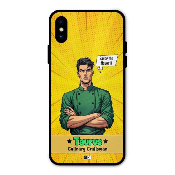 Taurus Craft Metal Back Case for iPhone X