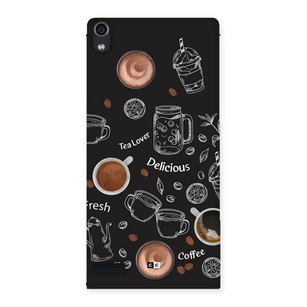Tea And Coffee Mixture Back Case for Ascend P6