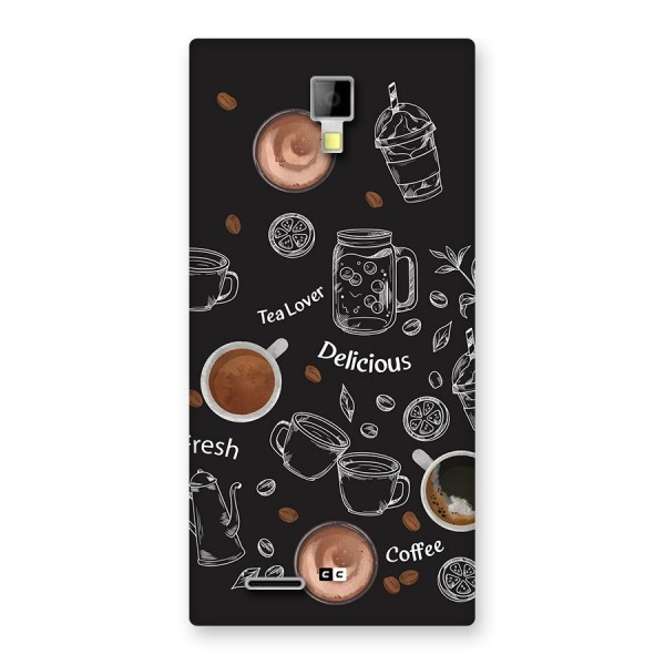 Tea And Coffee Mixture Back Case for Canvas Xpress A99