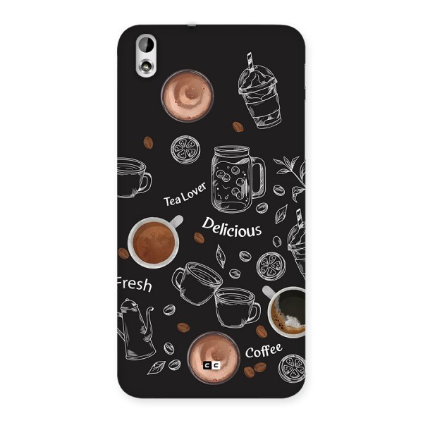 Tea And Coffee Mixture Back Case for Desire 816