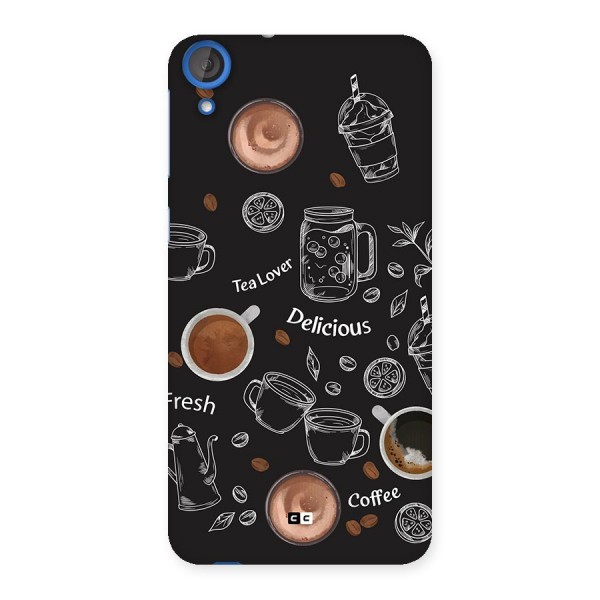 Tea And Coffee Mixture Back Case for Desire 820