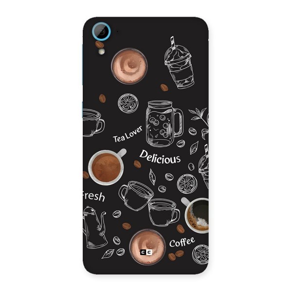 Tea And Coffee Mixture Back Case for Desire 826