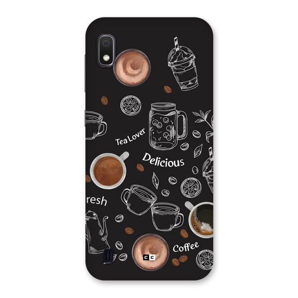 Tea And Coffee Mixture Back Case for Galaxy A10