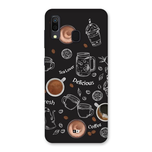 Tea And Coffee Mixture Back Case for Galaxy A20