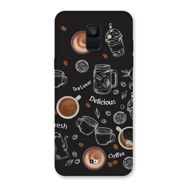 Tea And Coffee Mixture Back Case for Galaxy A6 (2018)