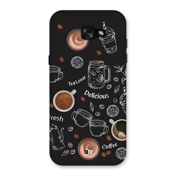 Tea And Coffee Mixture Back Case for Galaxy A7 (2017)