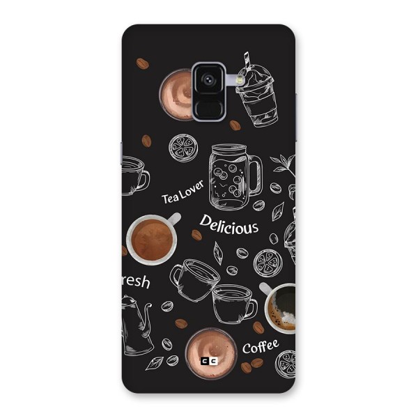 Tea And Coffee Mixture Back Case for Galaxy A8 Plus