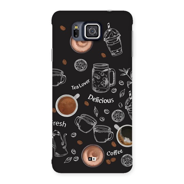 Tea And Coffee Mixture Back Case for Galaxy Alpha