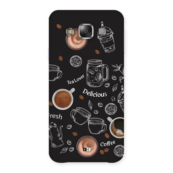 Tea And Coffee Mixture Back Case for Galaxy E7