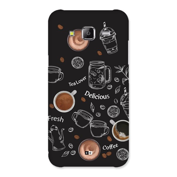 Tea And Coffee Mixture Back Case for Galaxy J5