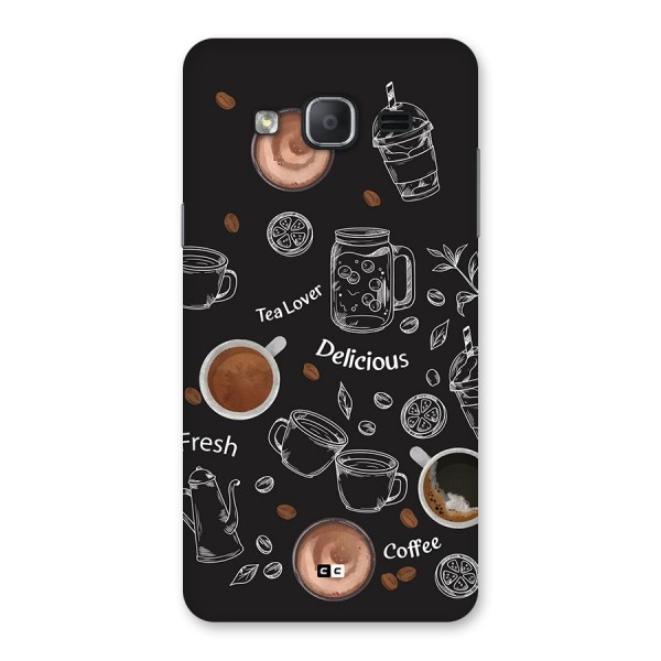 Tea And Coffee Mixture Back Case for Galaxy On7 Pro