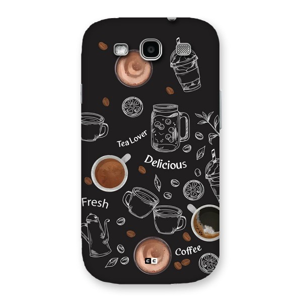 Tea And Coffee Mixture Back Case for Galaxy S3