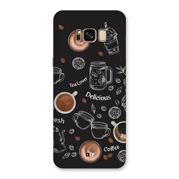 Tea And Coffee Mixture Back Case for Galaxy S8 Plus