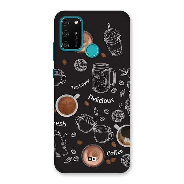 Tea And Coffee Mixture Back Case for Honor 9A