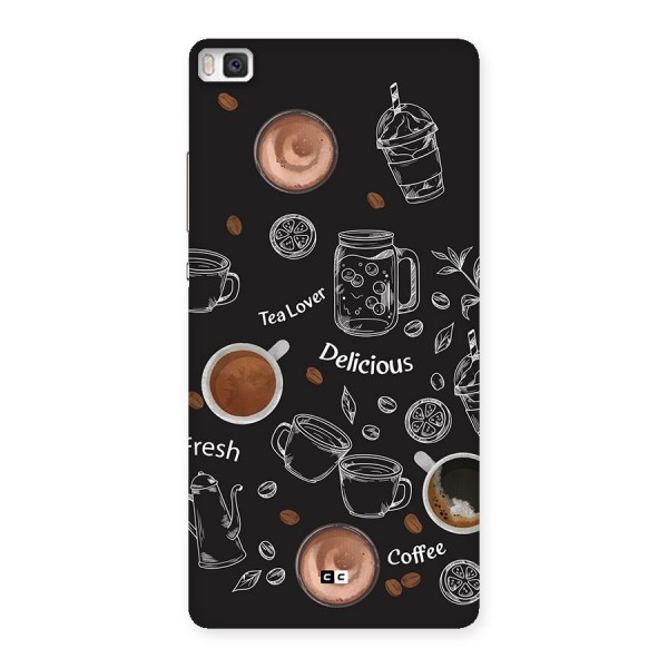 Tea And Coffee Mixture Back Case for Huawei P8