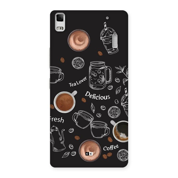 Tea And Coffee Mixture Back Case for Lenovo A7000