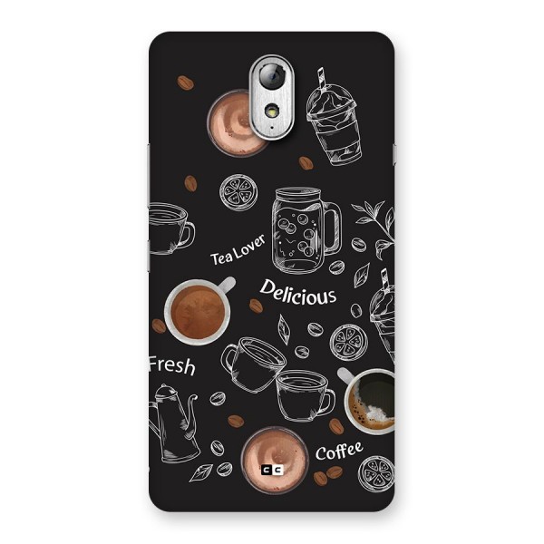 Tea And Coffee Mixture Back Case for Lenovo Vibe P1M