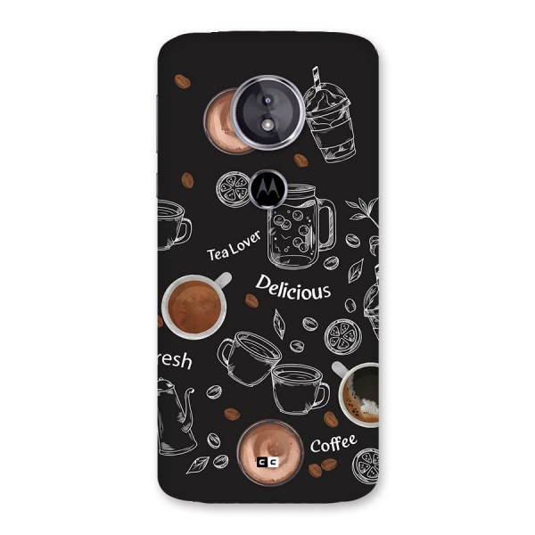 Tea And Coffee Mixture Back Case for Moto E5