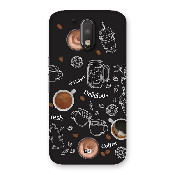Tea And Coffee Mixture Back Case for Moto G4 Plus