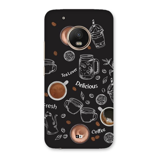Tea And Coffee Mixture Back Case for Moto G5 Plus