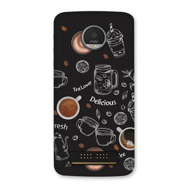 Tea And Coffee Mixture Back Case for Moto Z Play