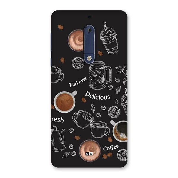 Tea And Coffee Mixture Back Case for Nokia 5