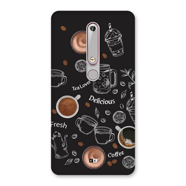 Tea And Coffee Mixture Back Case for Nokia 6.1
