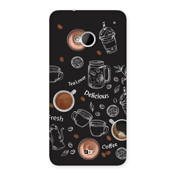 Tea And Coffee Mixture Back Case for One M7 (Single Sim)